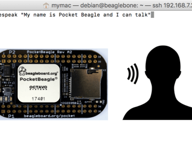 Adding Text-to-Speech to PocketBeagle Projects