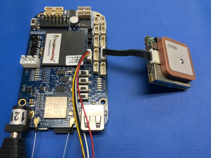 GPS module connected