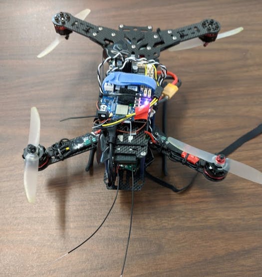 Battery is mounted in the middle RC receiver in the front (the antenna at the bottom)