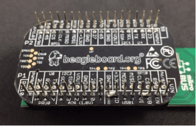 Back side of PocketBeagle® - See USB solder bridge connections