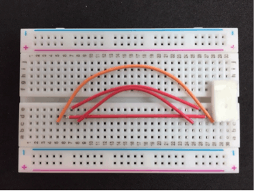Solderless Breadboard with Connections for USB Breakout