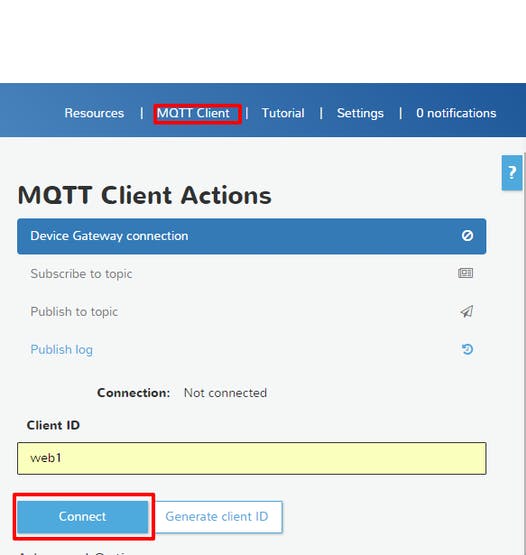 MQTT client