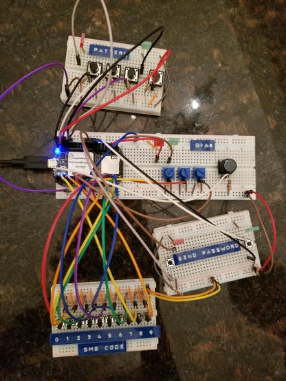 Image of actual project and wiring
