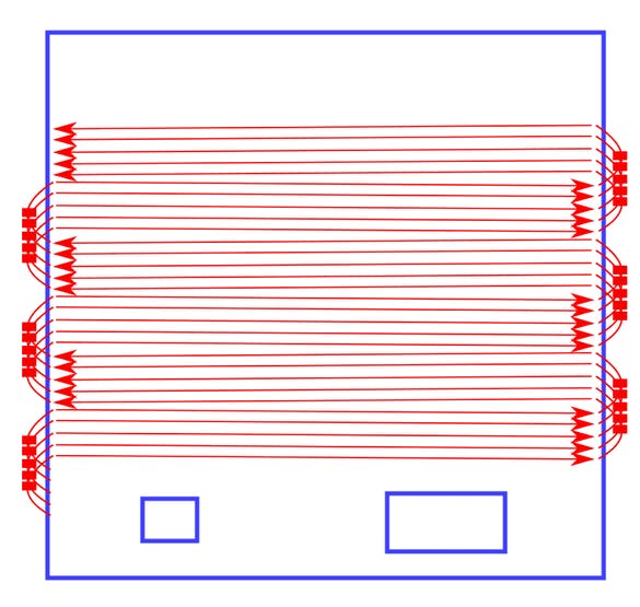 LED Strip Layout Diagram